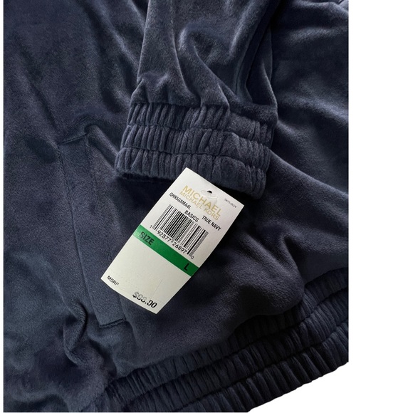 Michael Kors Hooded Velvet Sweatshirt with Pockets Size L – New - Picture 8 of 10